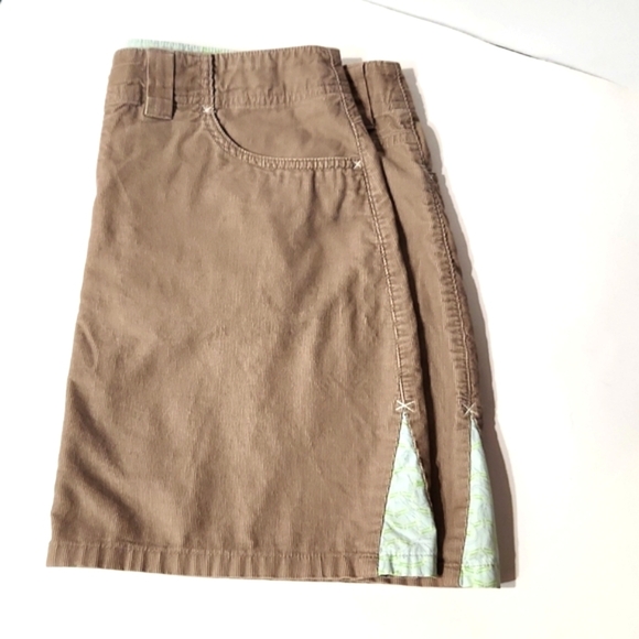 Horny Toad Corduroy Tan Cotton Casual Sport Skirt Size 6 - Picture 2 of 12